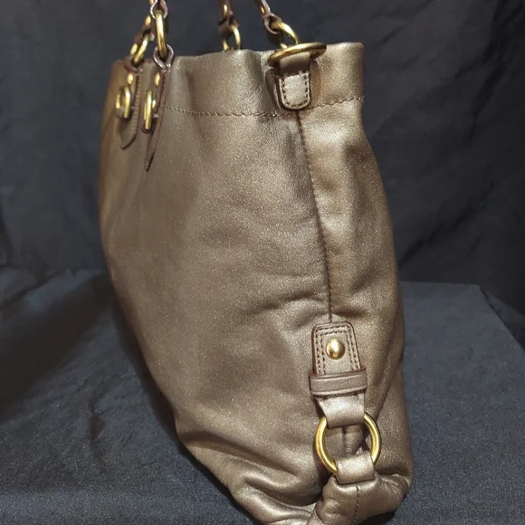 Coach Shimmering Bronze Shoulder Bag - Picture 7 of 10